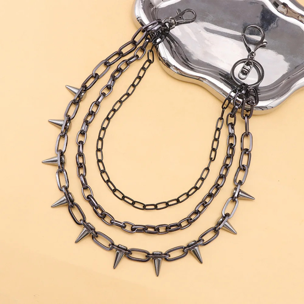 Hip Hop Punk Metal Wallet Chain Keychain Jeans Pants Waist Chain Unisex