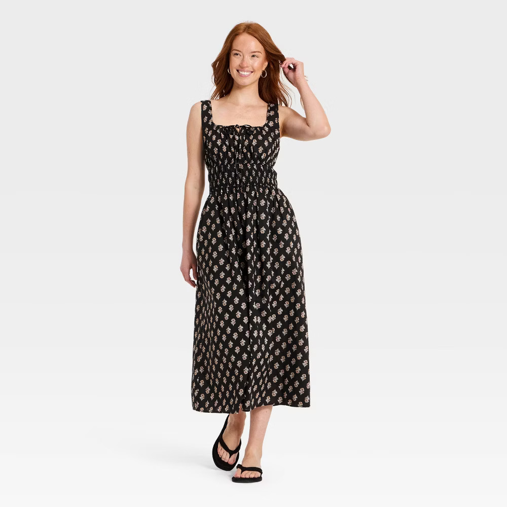 Women Cotton Midi Pullover Sundress – Universal