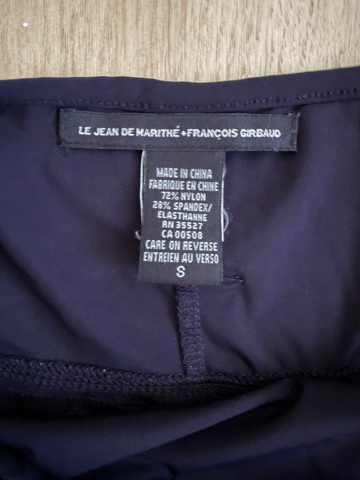 Marithe Francois Girbaud Asymmetrical Flutter Hem Pull On Skirt, Navy Blue,Small