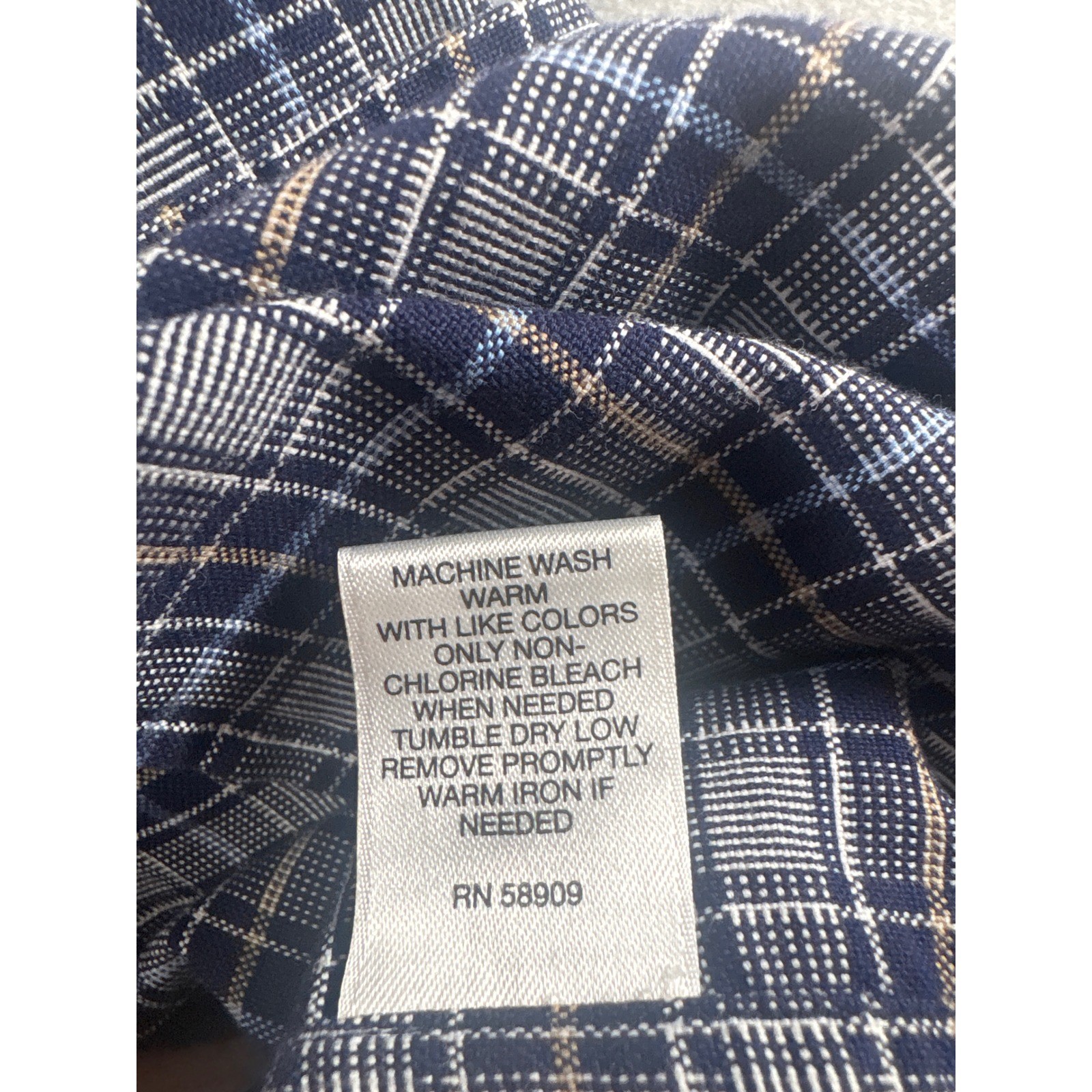 Cremieux Classics Mens XL Blue Brown Plaid Long Sleeve Button Down Shirt NEW