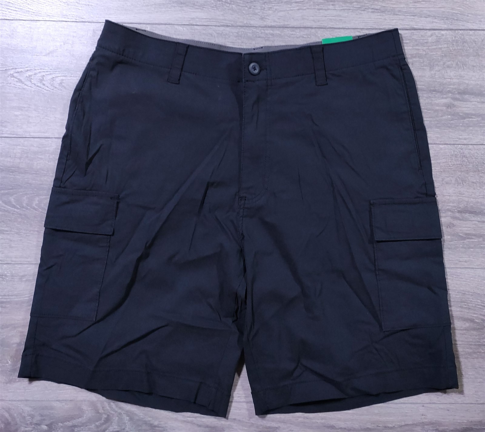 Wearfirst Cargo Shorts Mens 38 Black Stretch Cotton Nylon Summer Outdoor Pockets