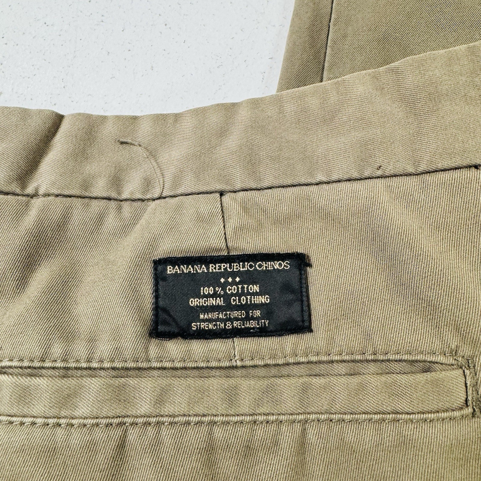 Banana Republic Bootcut Chino Pants Beige Men’s Size 35×34