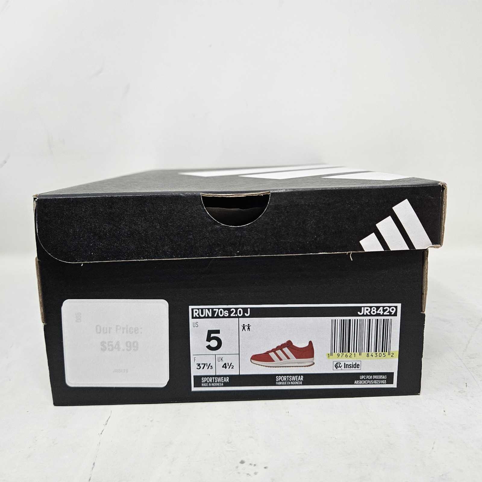Adidas Run 70s 2.0 J ‘Pure Ruby Off White’ / JR8429 / Size 5 Youth – 6 Women’s