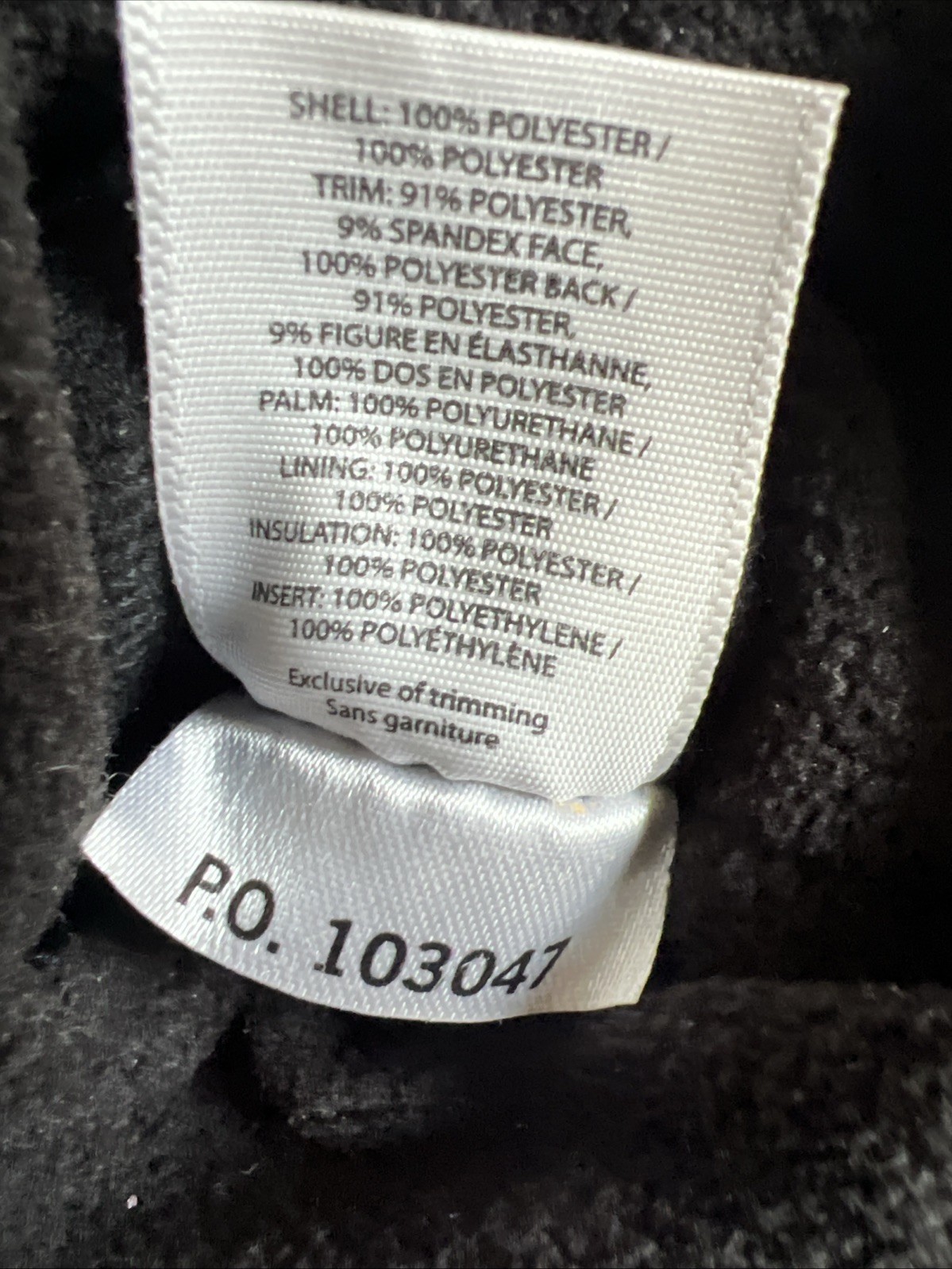 Carhartt Waterproof Insulated Lined Black Mittens XXL A616