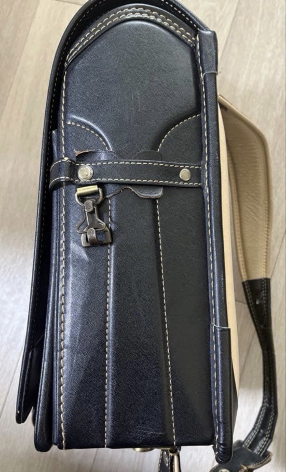 Randoseru Tsuchiya Kaban Genuine Leather Antique-Black : Japan School Bag SR-2
