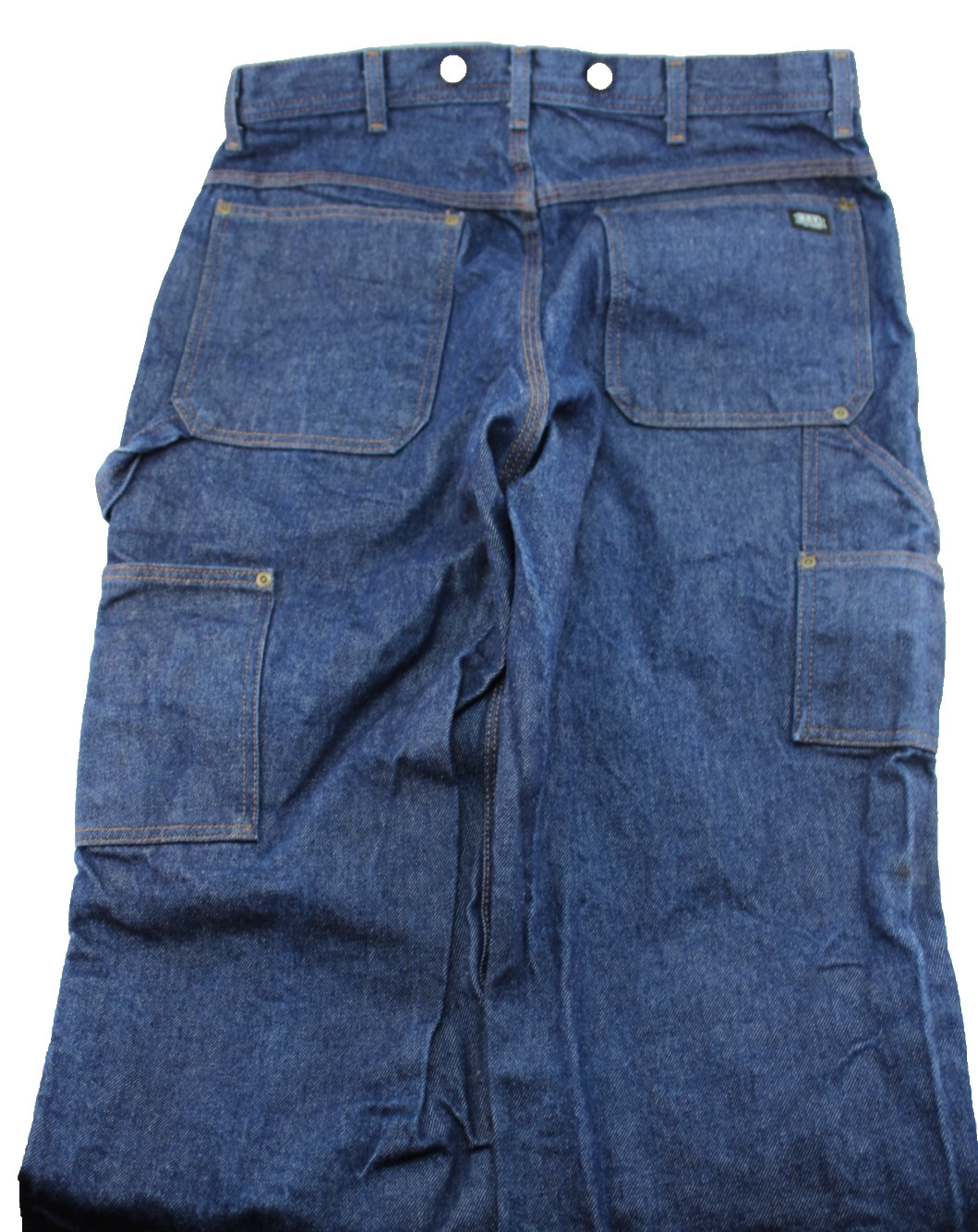 KEY Men’s 34 X 36 Double Knee Blue Denim Utility Work Jeans EXCELLENT CONDITION