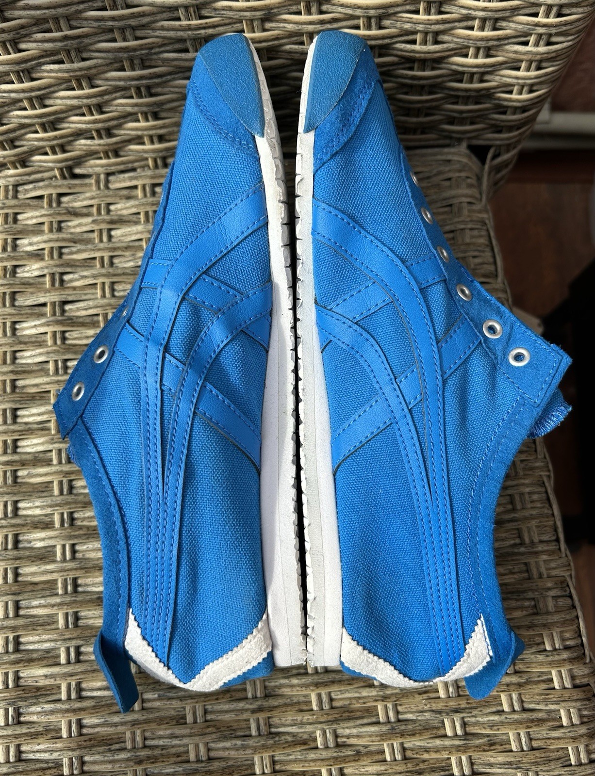 Onitsuka Tiger Mexico 66 Slip-On Trainers Canvas Blue US 7 AW18