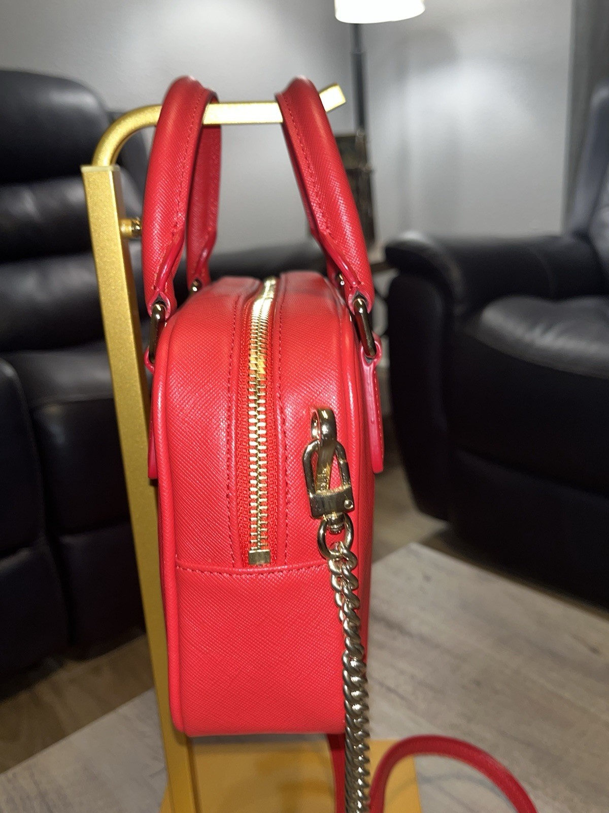 Metrocity Red Satchel Top Handle or crossbody