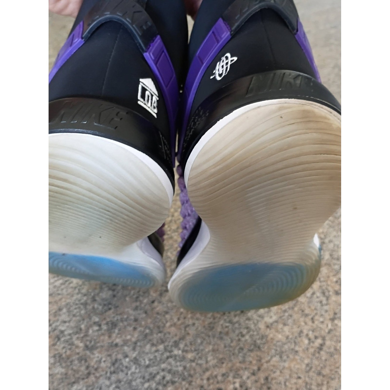 Nike AlphaDunk Huarache Fab Five Purple Basketball Shoes Men’s Size 10