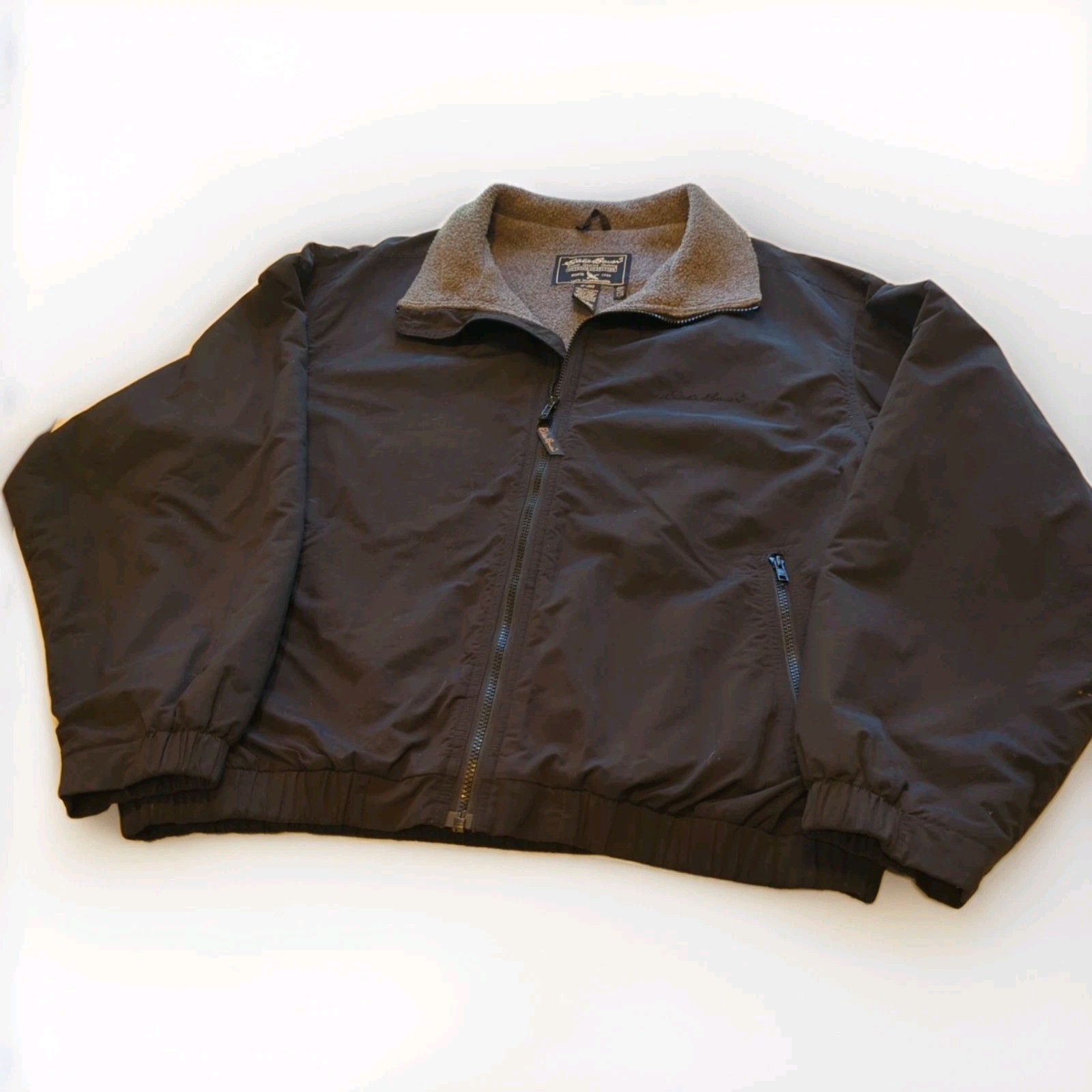 EDDIE BAUER Men’s Large Black 3 Season Jacket “Good Cond.”