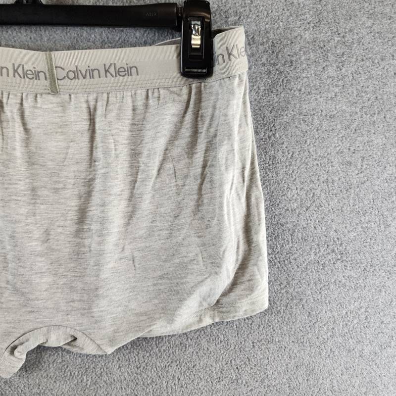 Calvin Klein Ultra Soft Modal Trunk Men’s Large Gray Heather Logo Waistband