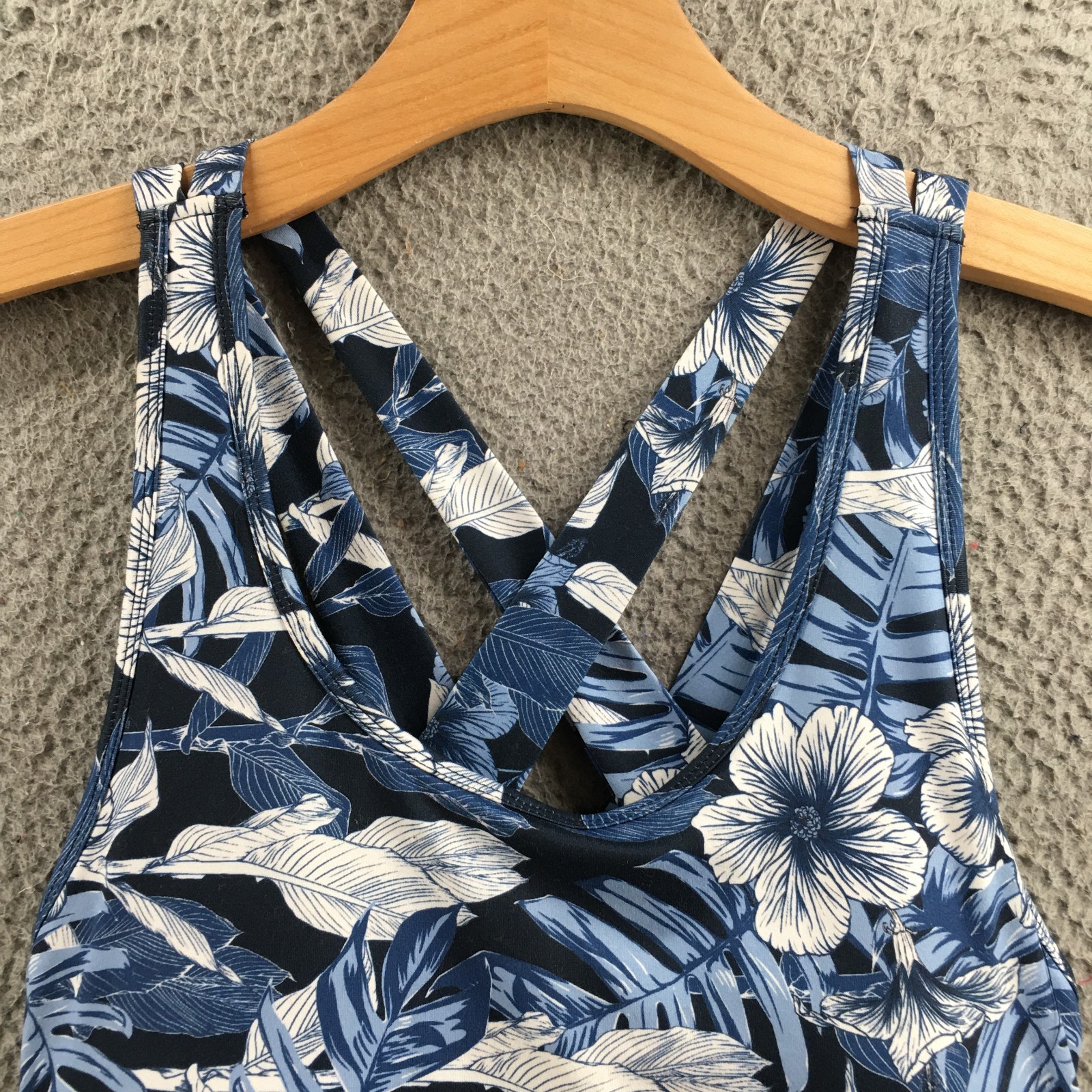 Freedom Trail by Kyodan Dress Womens Medium Blue Floral Print Sleeveless A-Line