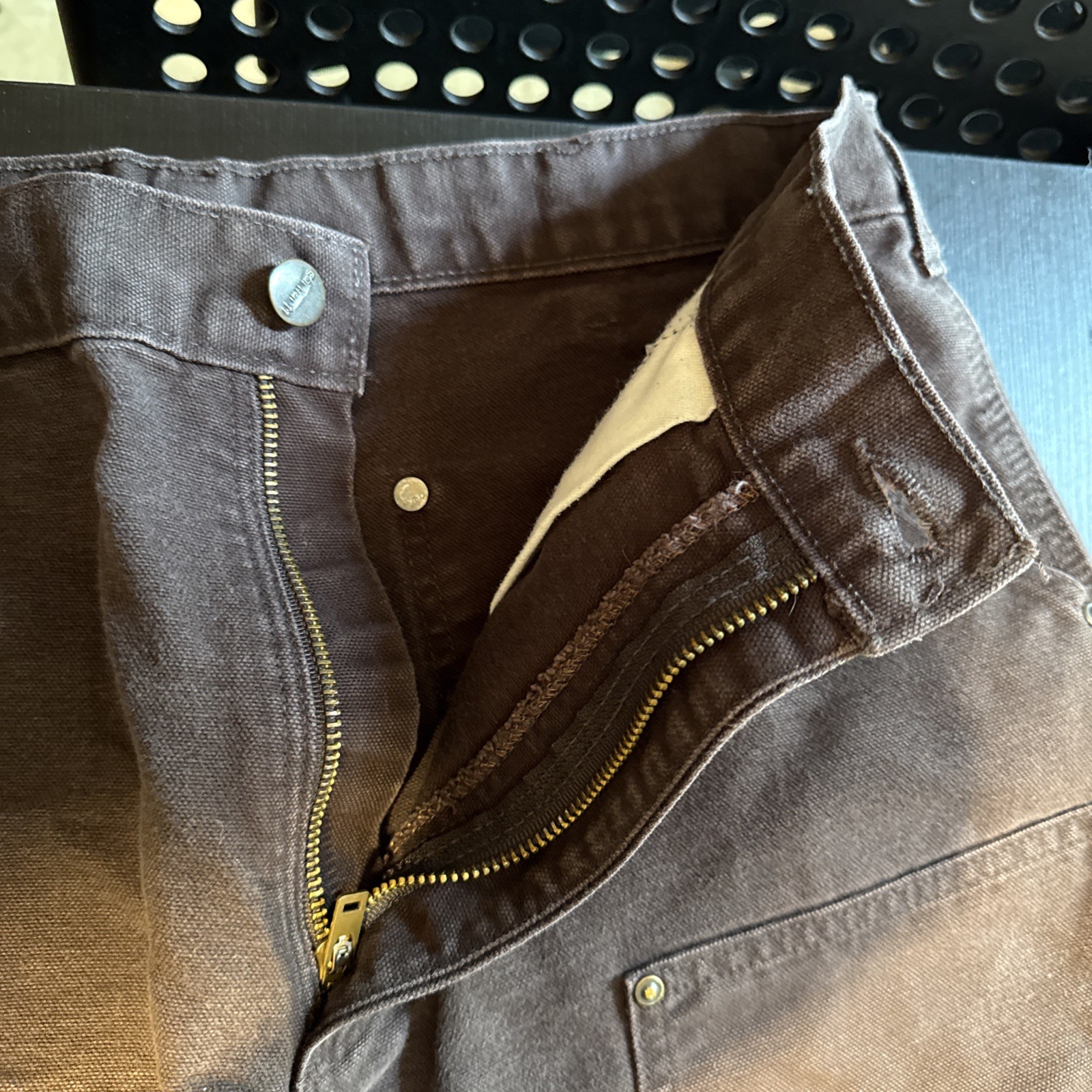 Men’s Carhartt B11 PTB Dungaree Fit Workwear Carpenter Pants 44×30 Actual 42×29
