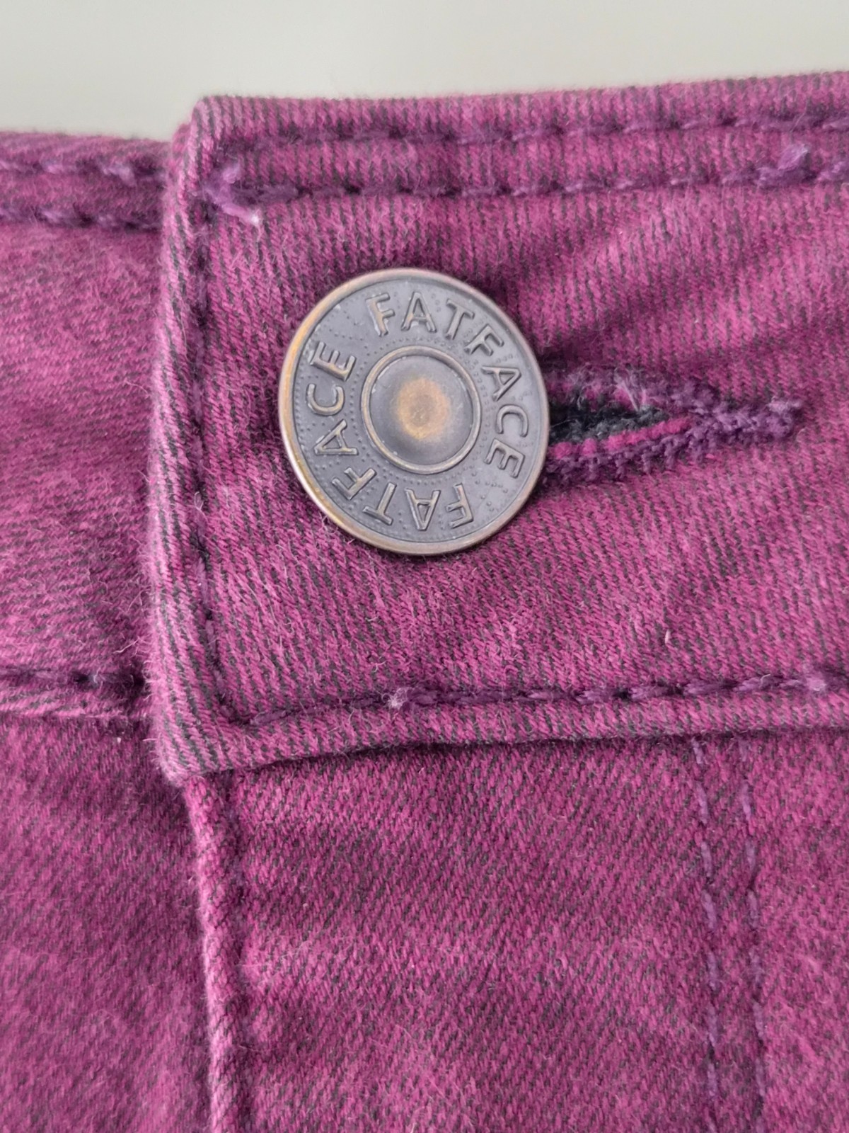 Fat Face Women’s Plum Colour Five Pocket Jegging’ – Size 14 UK Jeans Clothes