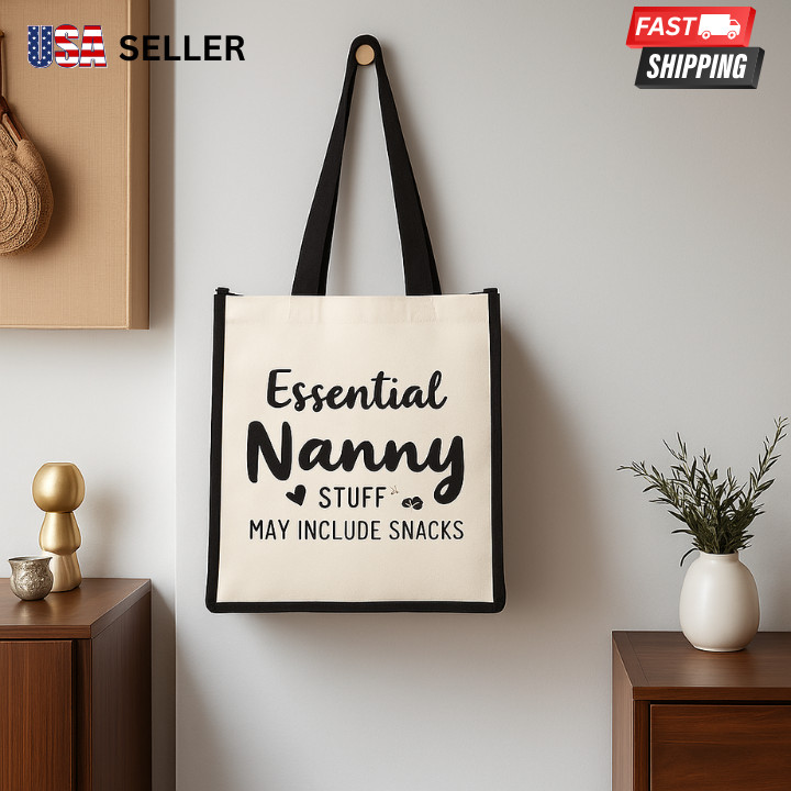 “NANNY” TOTE BAG FUN GIFT REUSABLE SHOPPING BEACH BAG BIRTHDAY – NEW