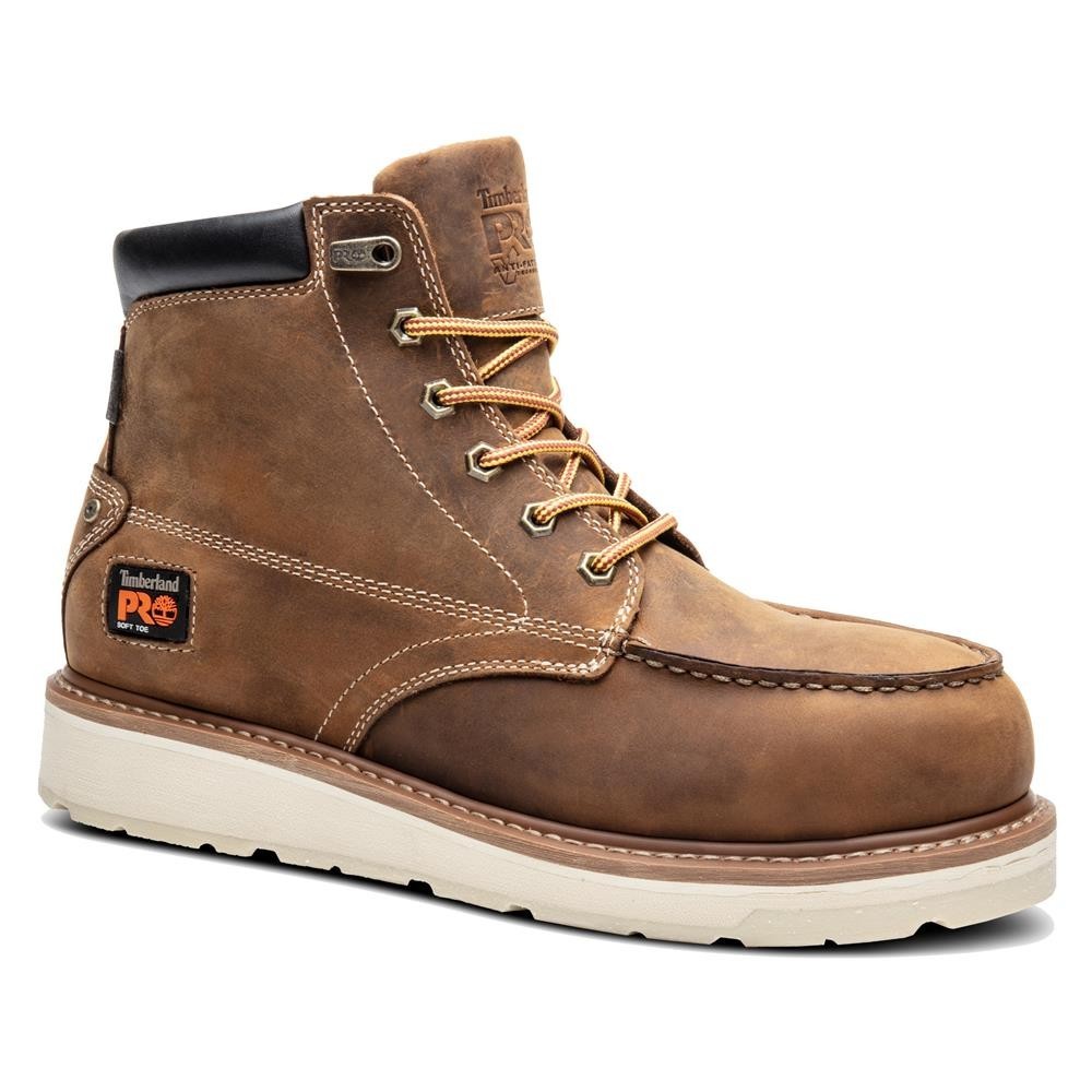 Men’s Timberland PRO 6″ Gridworks Waterproof Work Boots EH abrasion-resistant