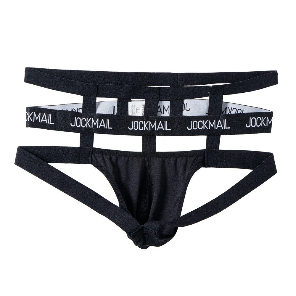 JOCKMAIL Sexy Men Underwear,Jockstrap G-string Pouch Panties Thong BIKINI Briefs