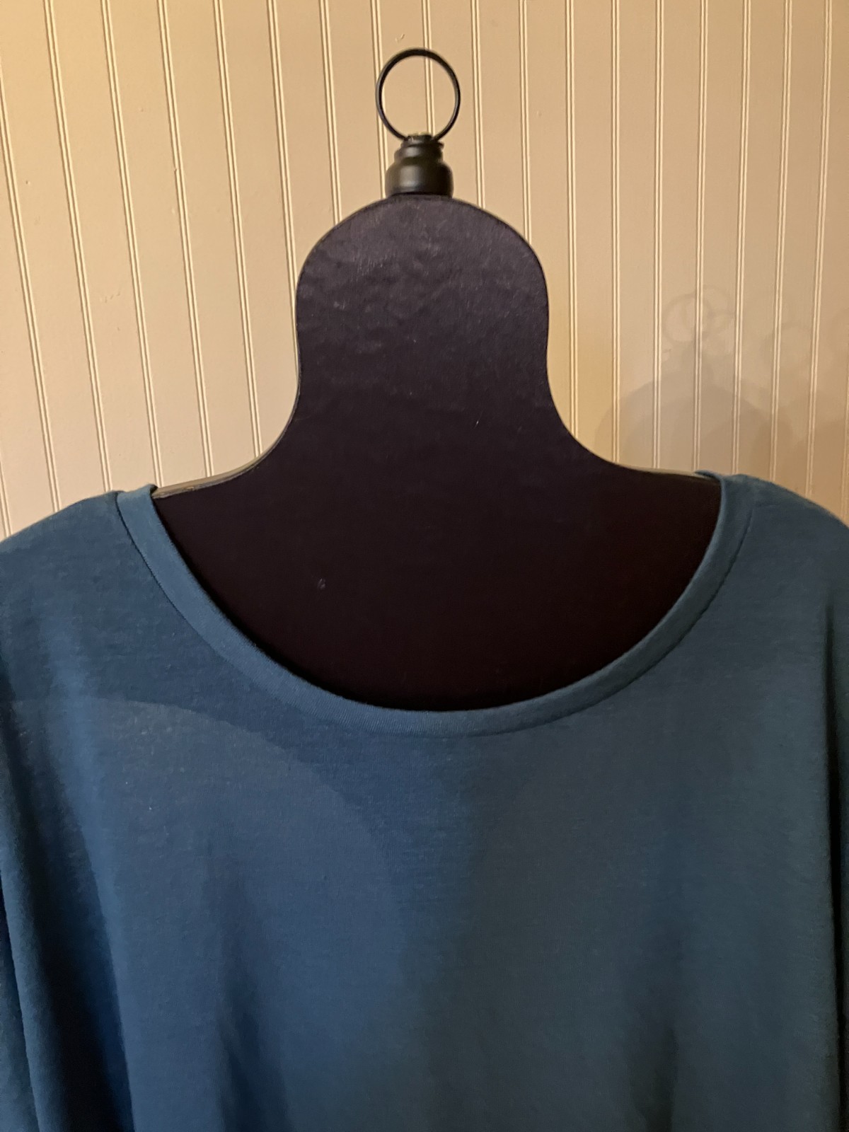 *NEW~OLD NAVY~Teal Green~3/4 SLV~Hilo Hem~BOHO~Lightweight Knit Tunic Tee/Top~XL