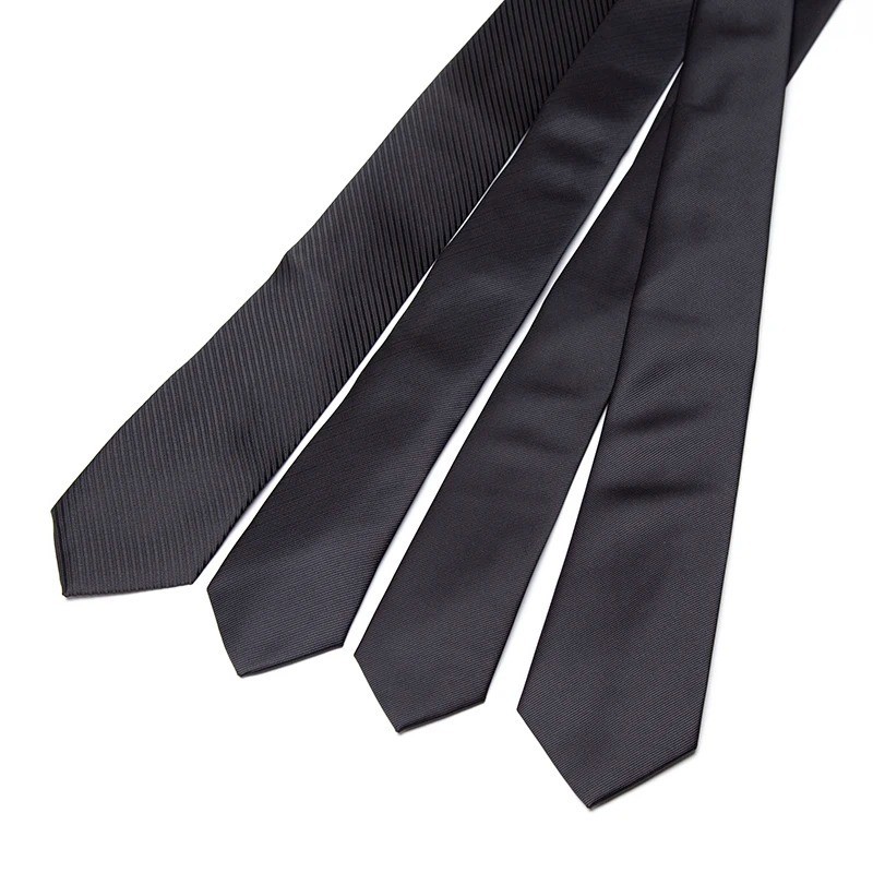 Men’s Solid Slim Necktie 6cm 7cm 8cm Wedding Business Formal Dress Tie