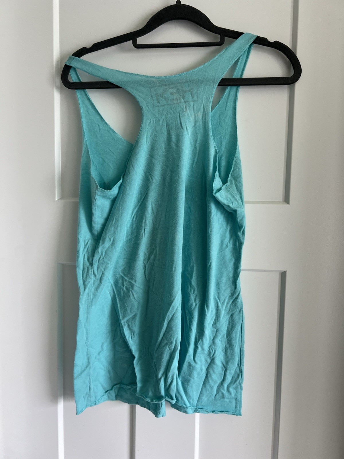 He i Tank Top Aqua And Floral