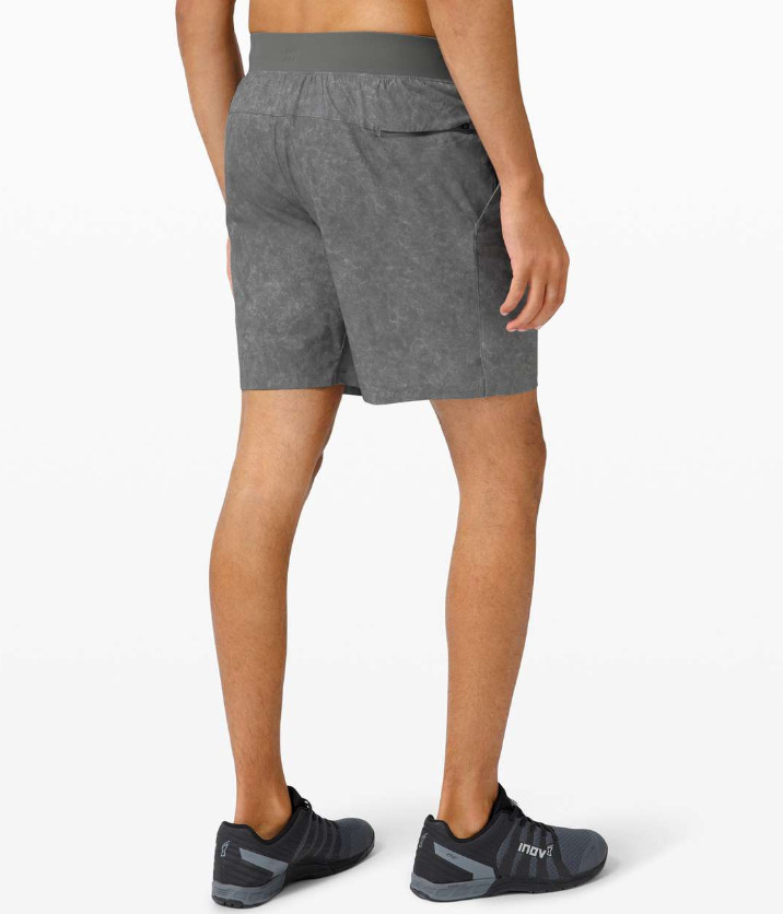 EUC – Lululemon Mens T.H.E Shorts *Size MEDIUM* *Gravel Dust Asphalt Grey*
