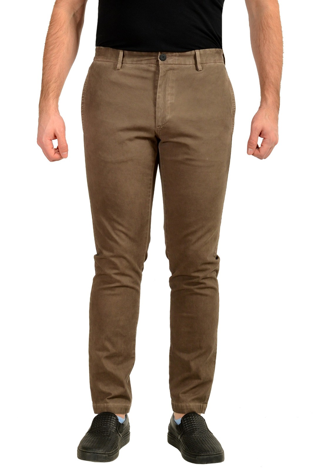 Hugo Boss Men’s “David204D” Gray Slim Fit Casual Pants US 32/32 IT 32/32