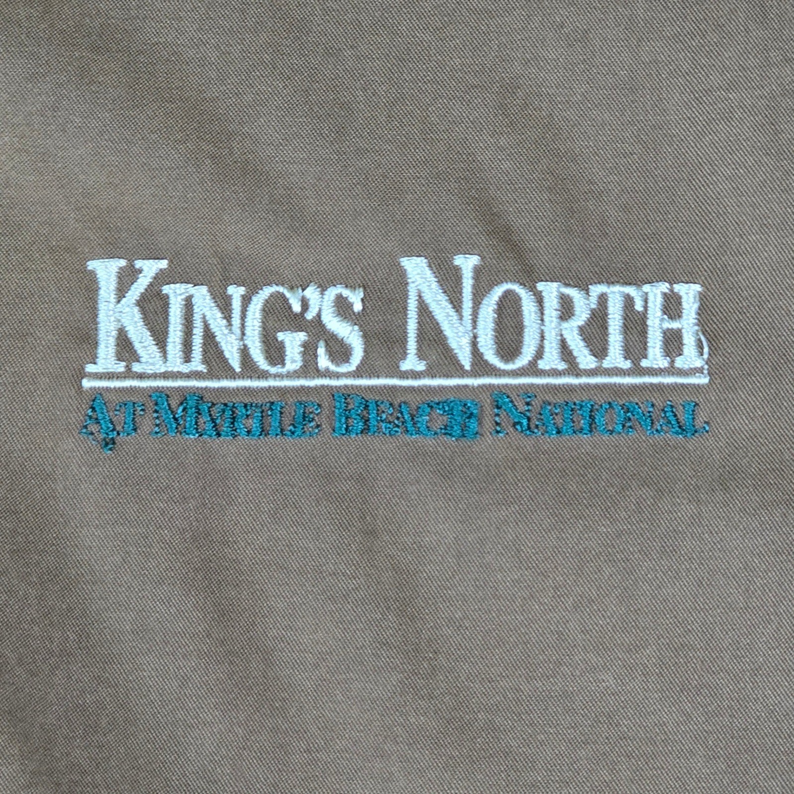 Weatherproof Men’s Bomber Jacket XL Brown “King’s North” Embroidered Full Zip