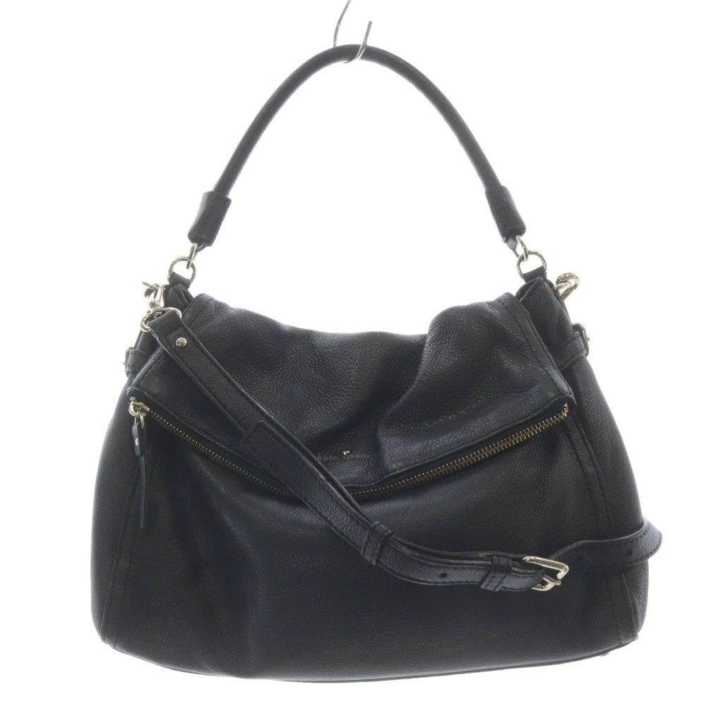 Used Kate Spade Leather One Shoulder Bag Handbag 2way Black Vector Secondhand 26