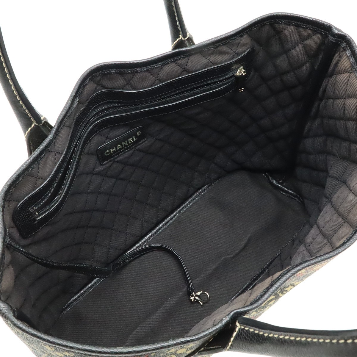 CHANEL Coco Tote HandBag PVC Silver Hardware with Pouch 945922