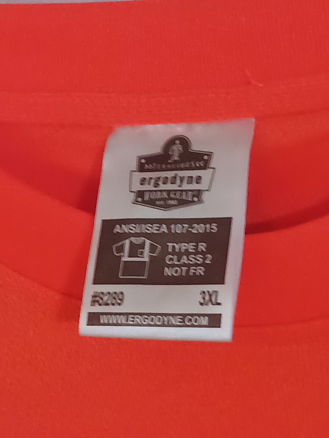 Tenacious Ergodyne Work Gear Mens Reflector Shirt Sz 3XL Type R Class 2 Free Shi