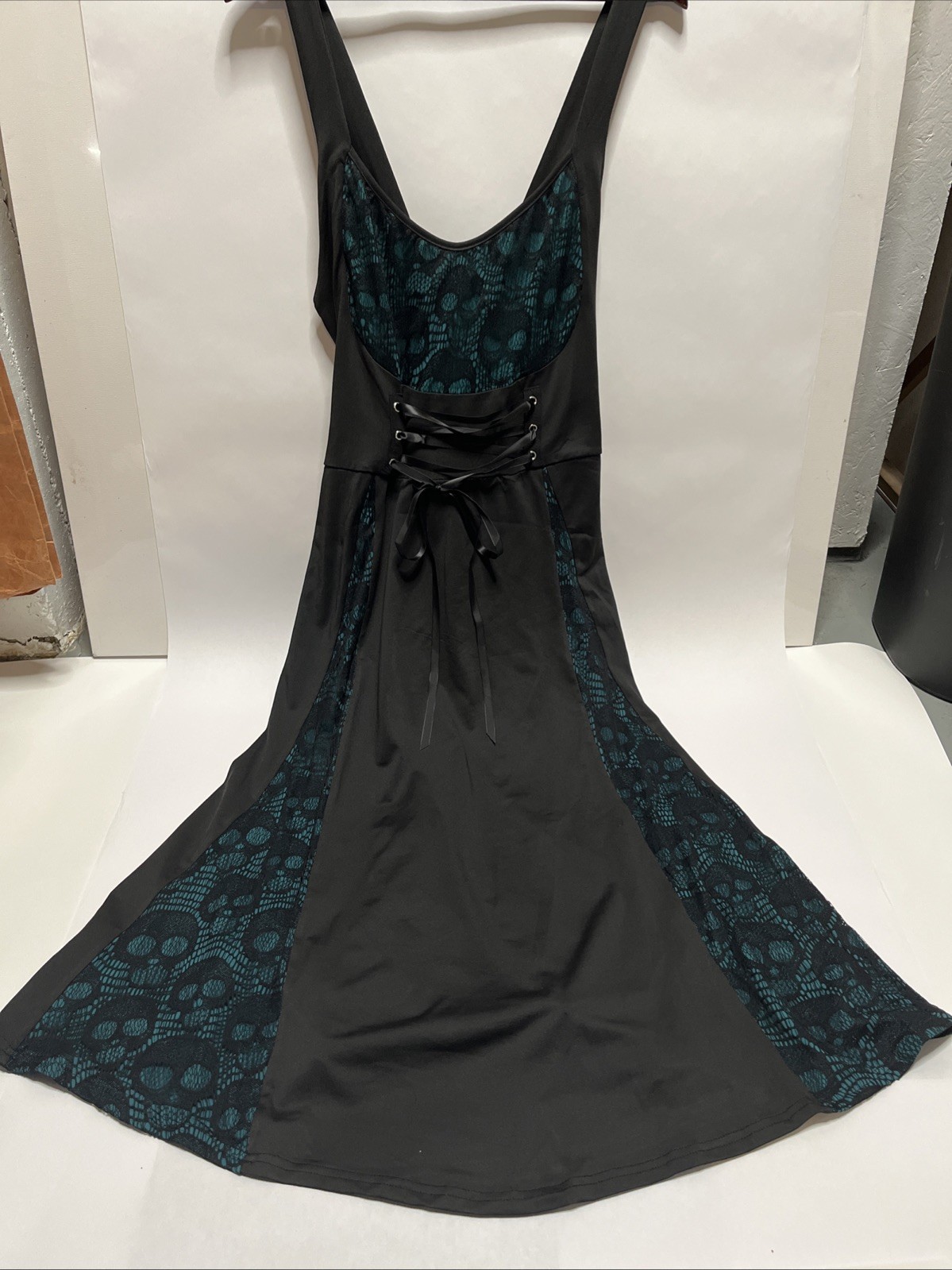 ROSE GAL Plus Size Dress Wrap V-Neck Gothic Vintage 50S Maxi Dress 1X NEW