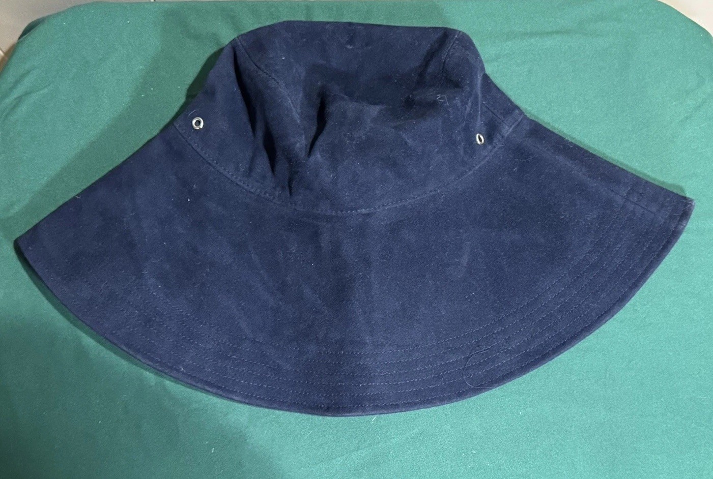 Anthropologie WYETH Oversized Waterproof Bucket Sun Hat Navy Blue NWOT $48