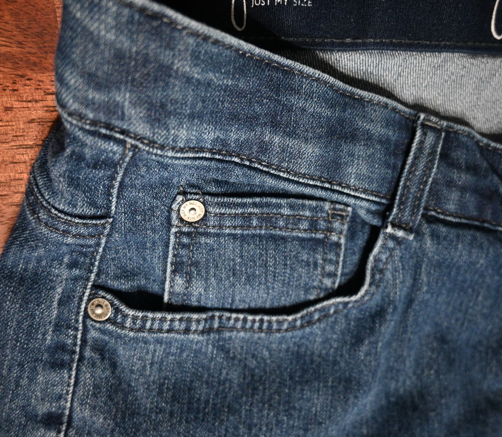 Just My Size Womens Plus Size 20 Denim Jeans Comfort Waist Band Medium Wash JMS