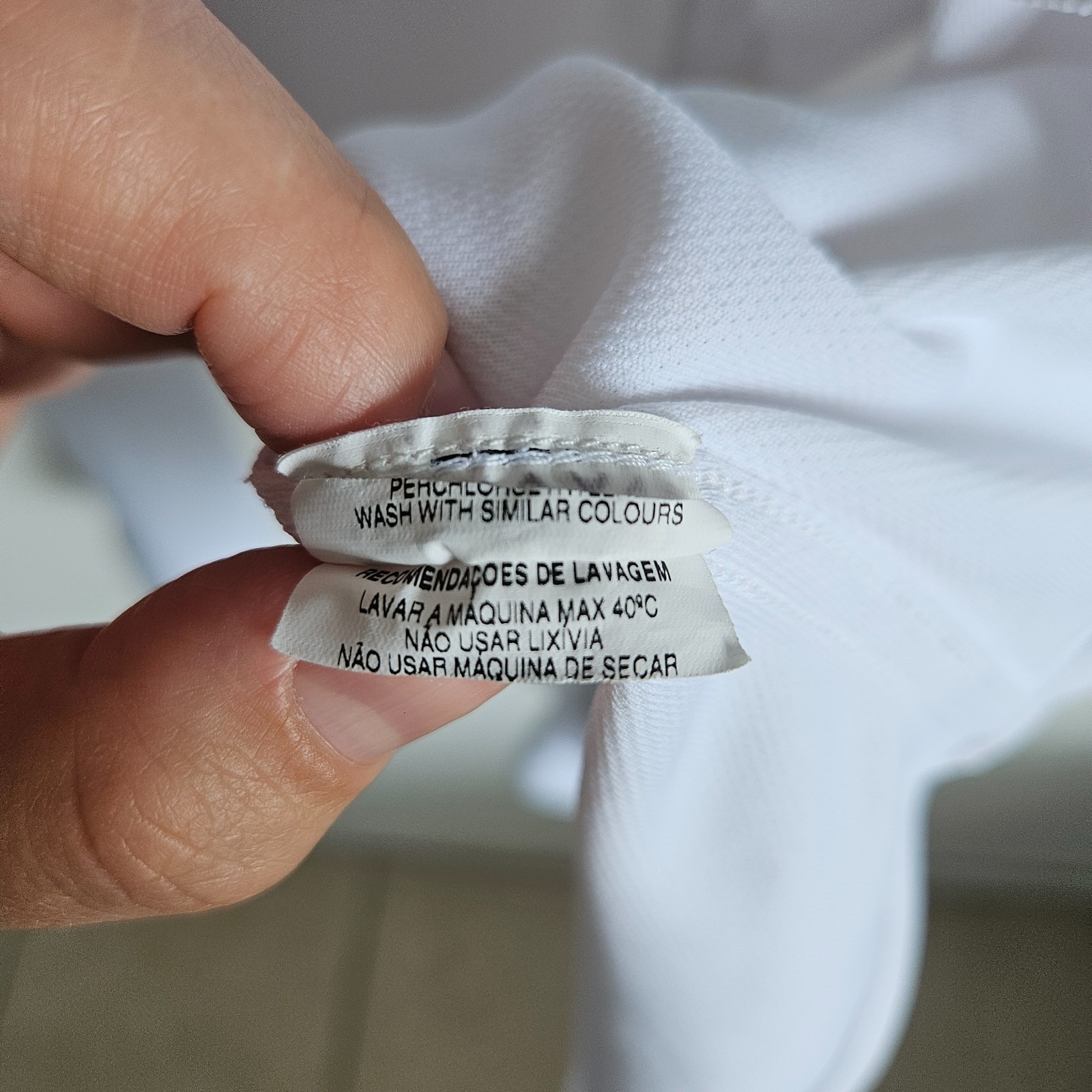 El Ganso x Sepiia Tech Shirt White Slim Fit Performance Water Repellent Size M