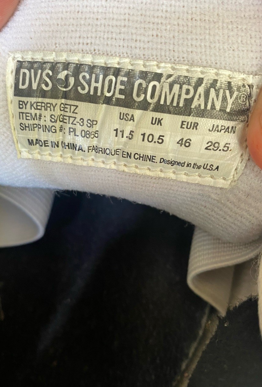Vintage Y2k 2000s DVS Skateboarding Shoes Chunky Kerry Getz Pro Model 11.5