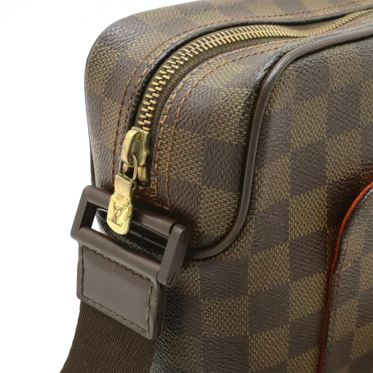 Louis Vuitton Damier N41442 Shoulder Bag Check Canvas Brown Unisex #BLB2635
