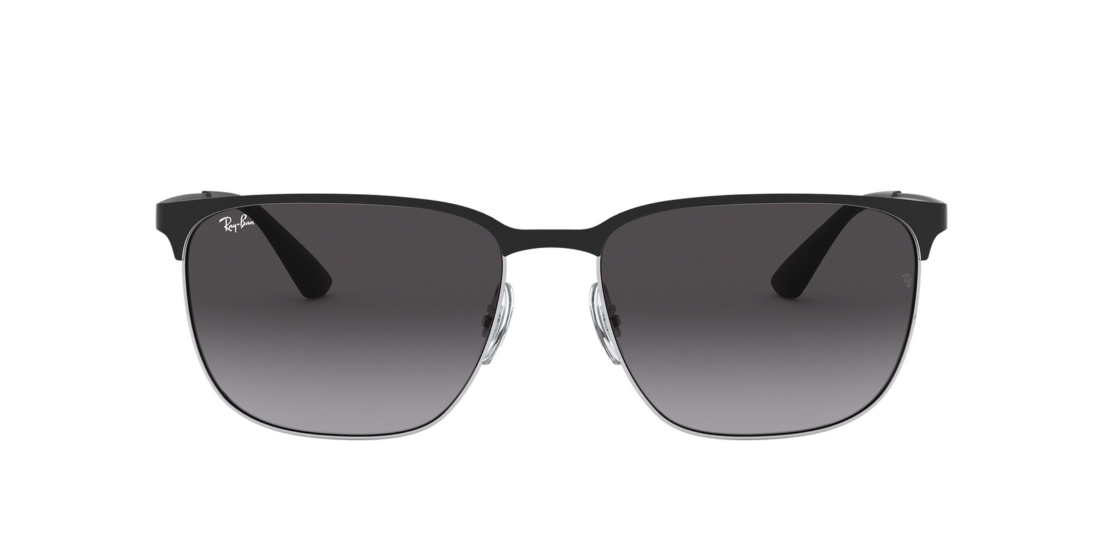 Ray-Ban RB3569 Black On Silver/Grey Gradient 59mm Sunglasses RB3569 90048G 59-17