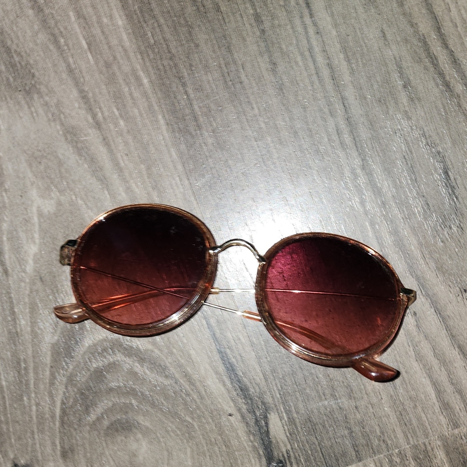 Ray-Ban Blaze Round Double Bridge Unisex Round Sunglasses – Bronze-Copper Frames
