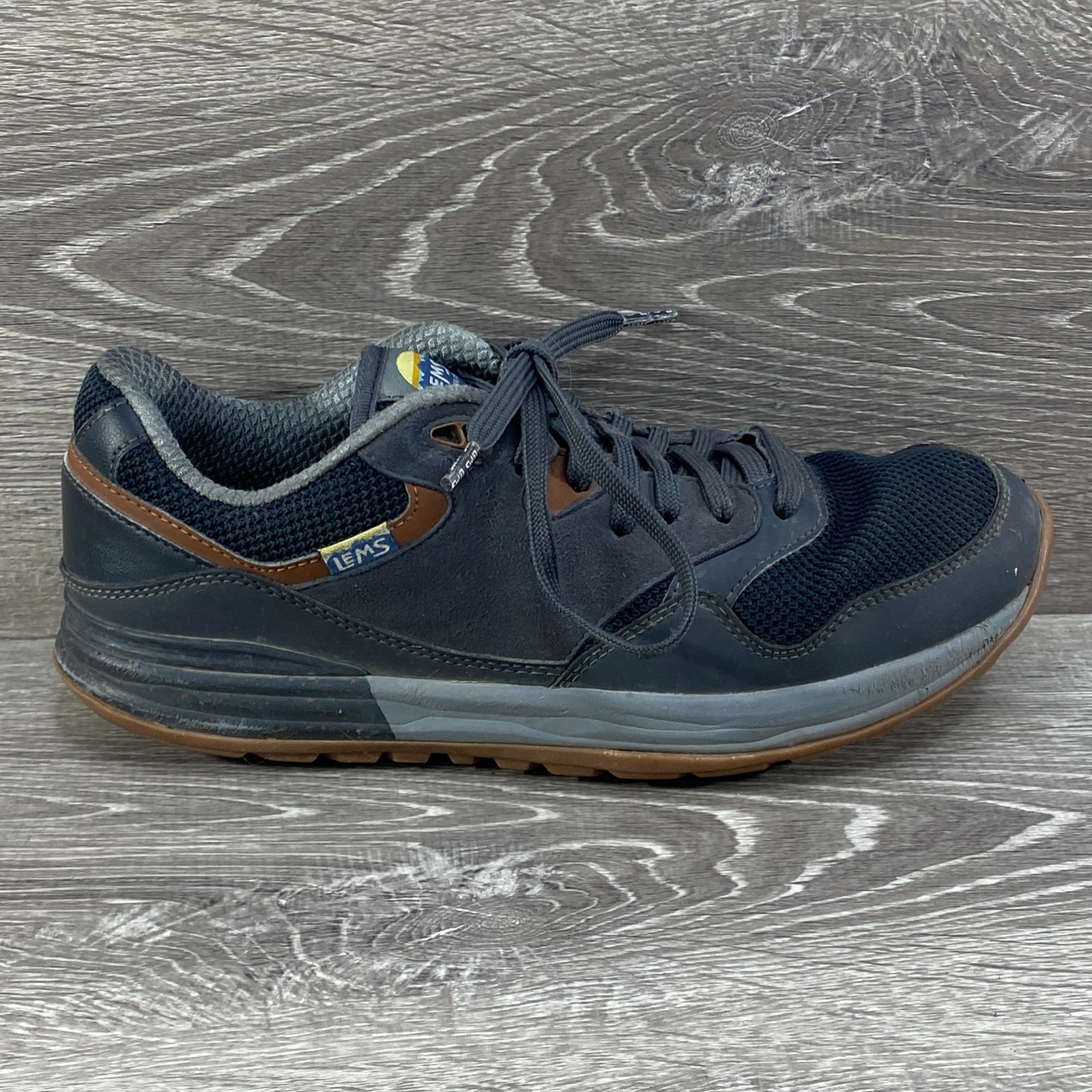 Lems Trailhead Shoes Mens 10D Stormy Night Gray Hiking Trail Minimalist Sneakers