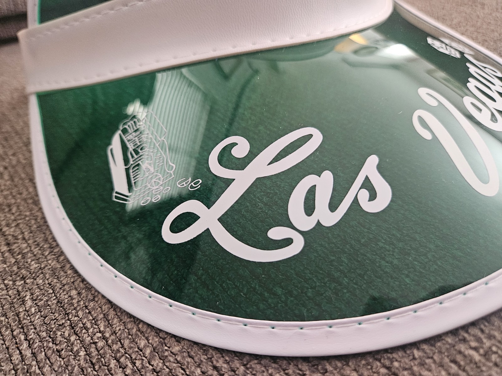FEAR LOATHING LAS VEGAS POKER VISOR GONZO Hunter S Thompson Green Dealer RARE!🃏