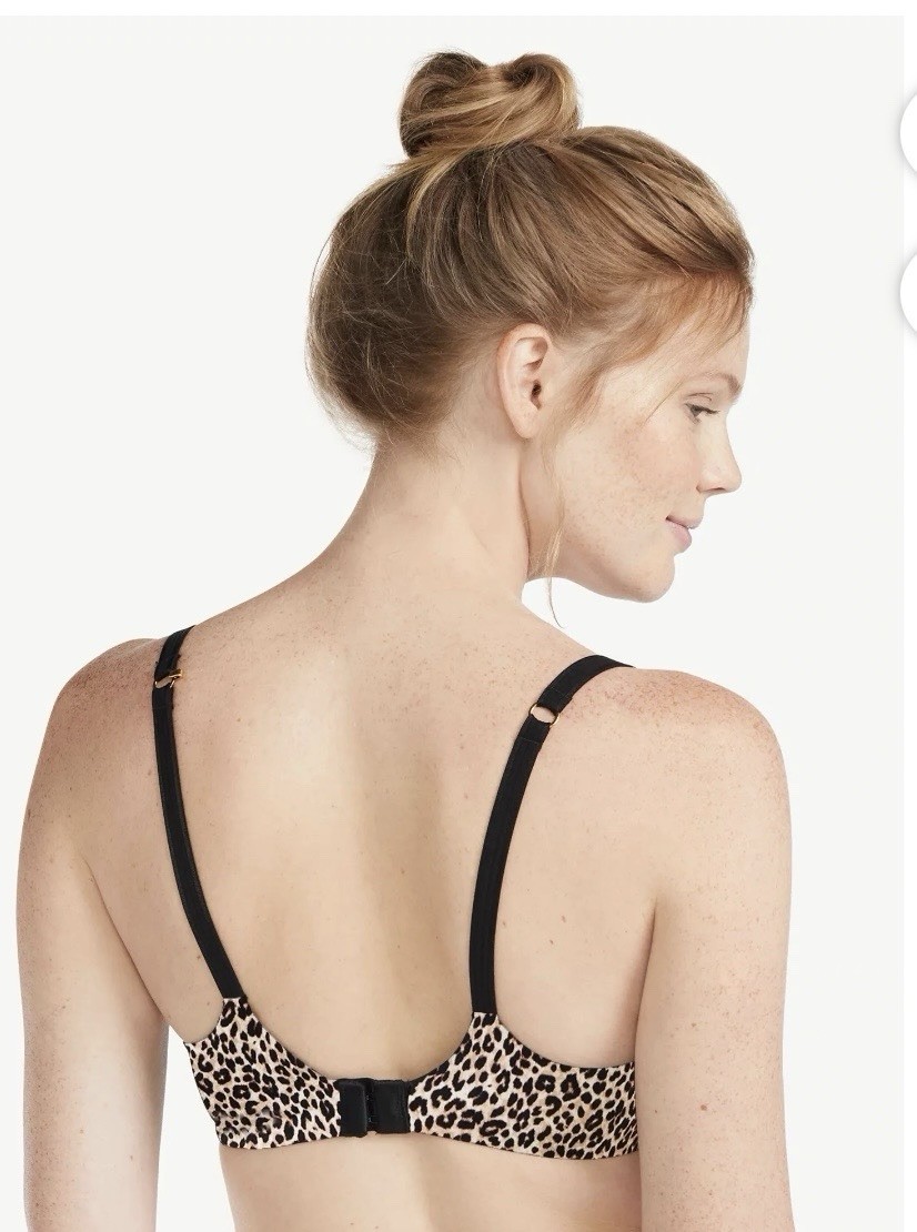 Joyspun Women’s Leopard Print Underwire Bra 42DD Little Lovely Leo NWT