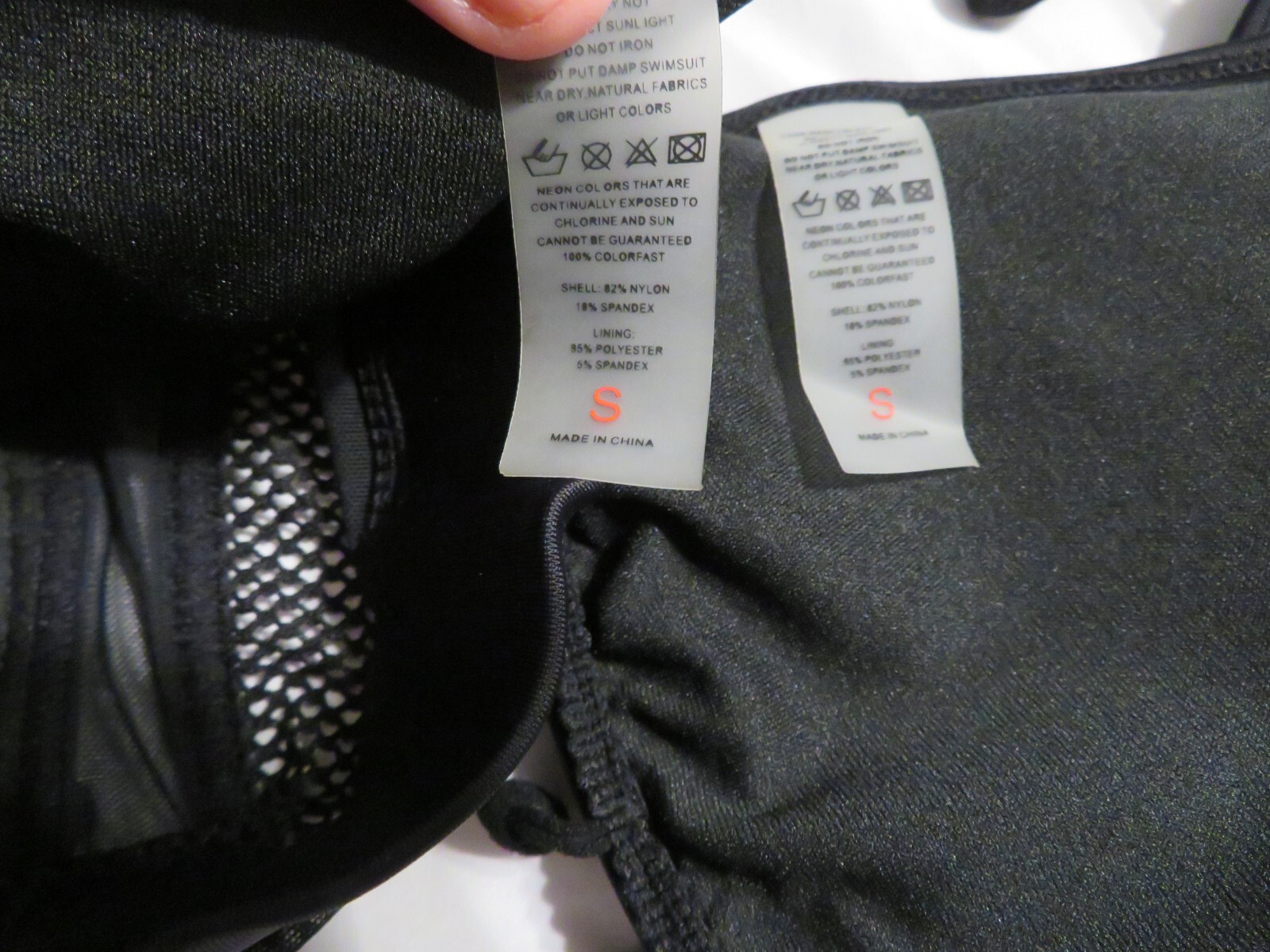 NWOT 2 piece black Swimsuit Size Small