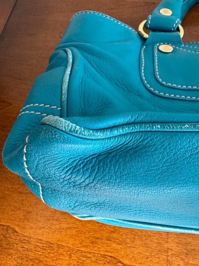 CELINE Boogie bag Handbag Blue Authentic From Japan