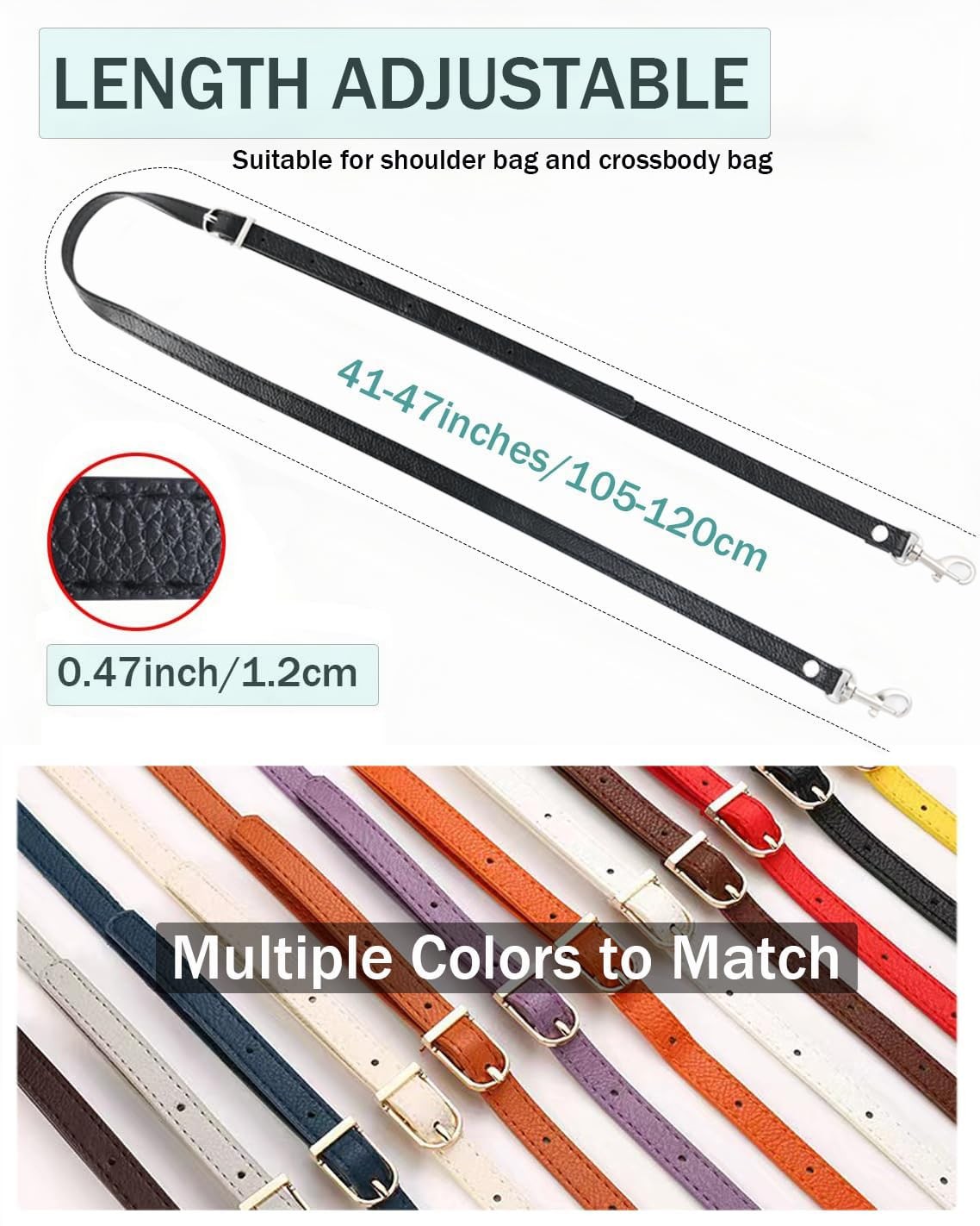 Leather Straps Replacement for HandbagsPurse Strap Purse Straps Crossbody R
