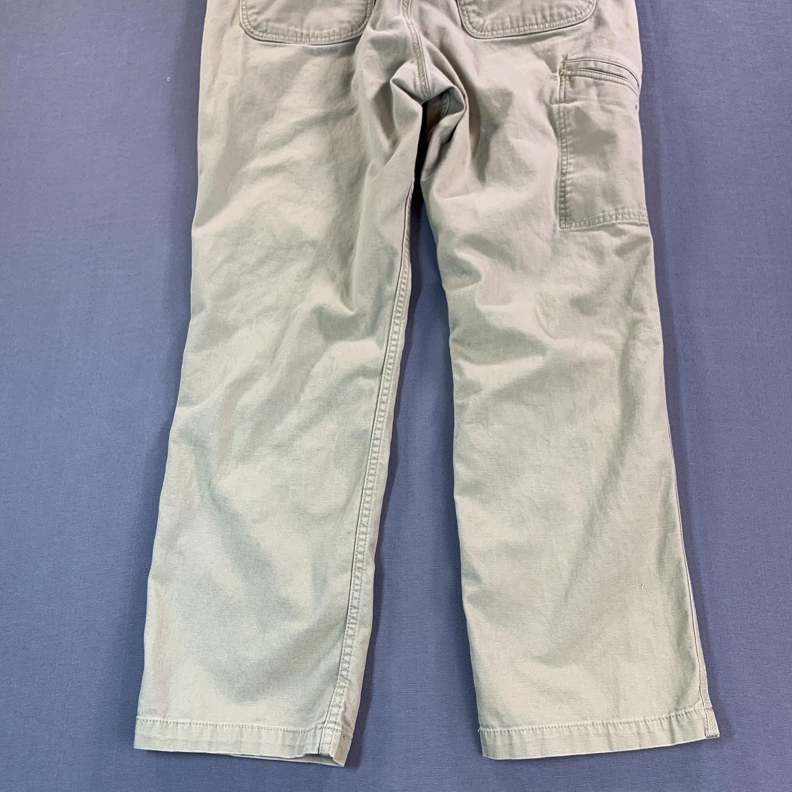 Carhartt Rugged Flex Relaxed Fit Carpenter Pants Mens 38×32 Beige Canvas Stretch