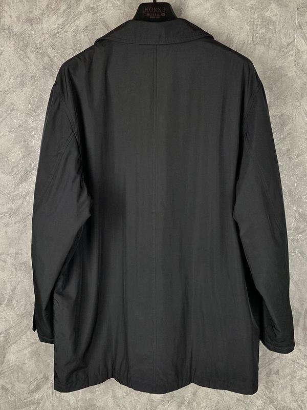 Men Strellson Trench Coat Black Polyester XXL