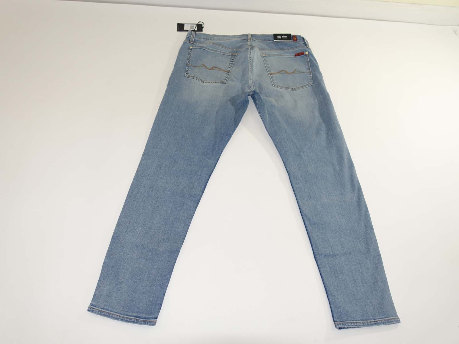 7 For All Mankind Men’s Adrien Slim Tapered Jeans Size 36 x 32 NWT Laguna Wash