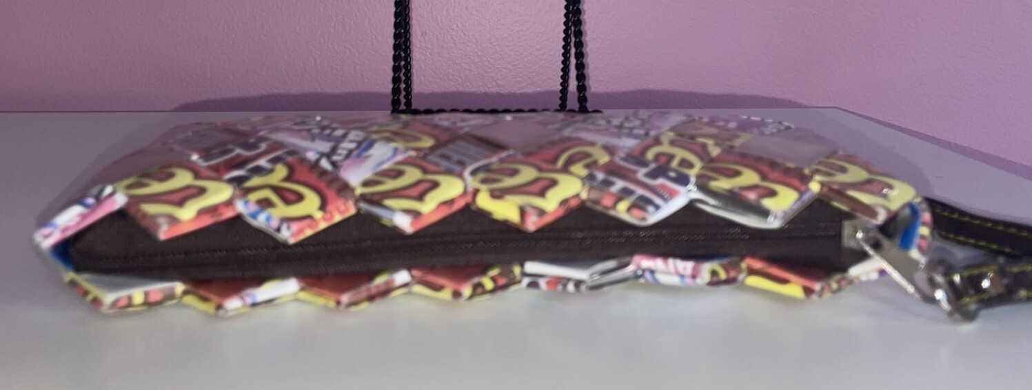 Nahui Ollin 90’s Y2K Sweetheart Candy Wrapper Clutch