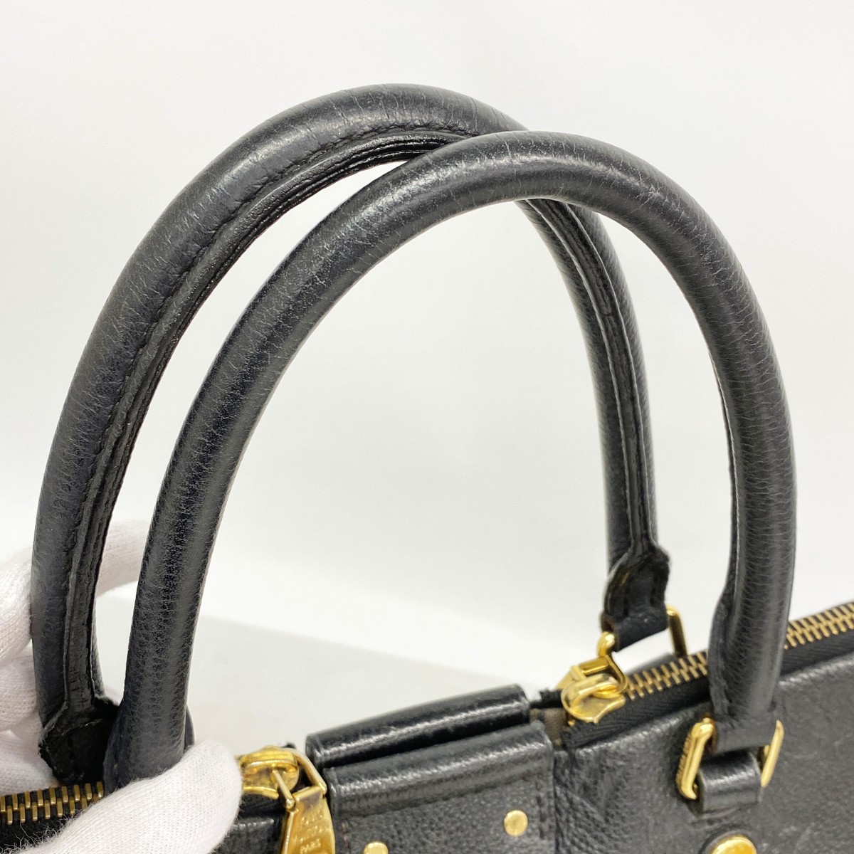 Auth [6ge5991-k] LOUIS VUITTON Handbag Monogram Empreinte Mazarine MM M50643…