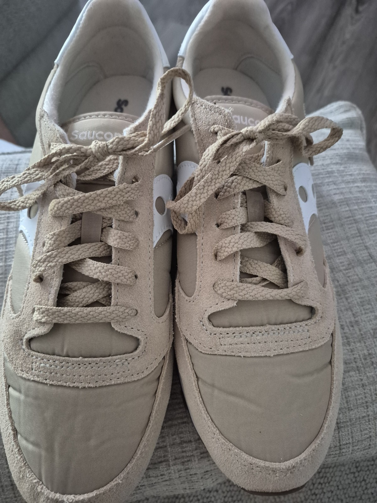 NWOT Saucony Jazz Original Sneaker Comfort Shoe Khaki/Cream Men’s Size 9.5